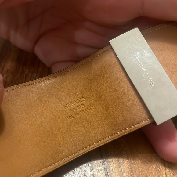 Hermes Purple CDC Bracelet Collier De Chien Swift Leather Palladium Hardware S - Picture 8 of 11